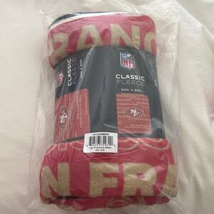 NFL San Francisco 49ers Fleece Blanket - Red and Gold